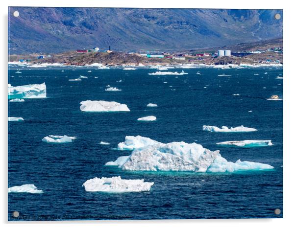 Greenland Narsaq Harbour Acrylic by chris hyde