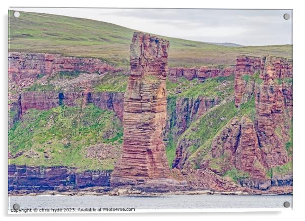Old Man Of Hoy Acrylic by chris hyde