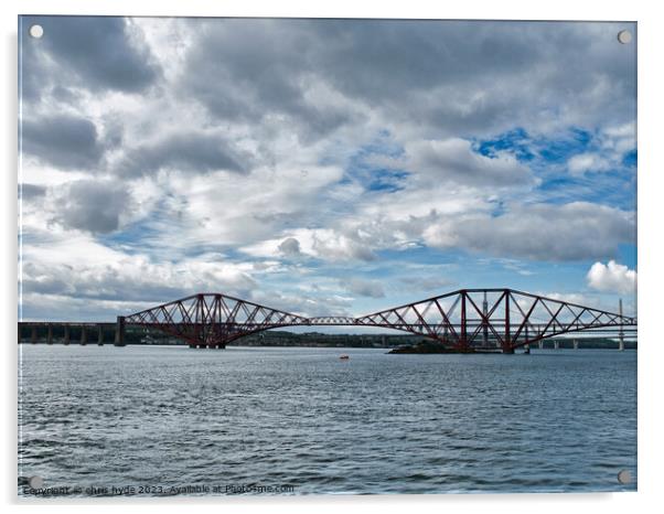 Forth Rail Bridge Acrylic by chris hyde