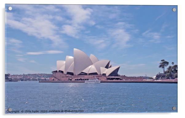 Sydney Opera House Acrylic by chris hyde