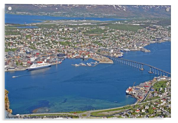 Tromso Norway Panorama Acrylic by chris hyde