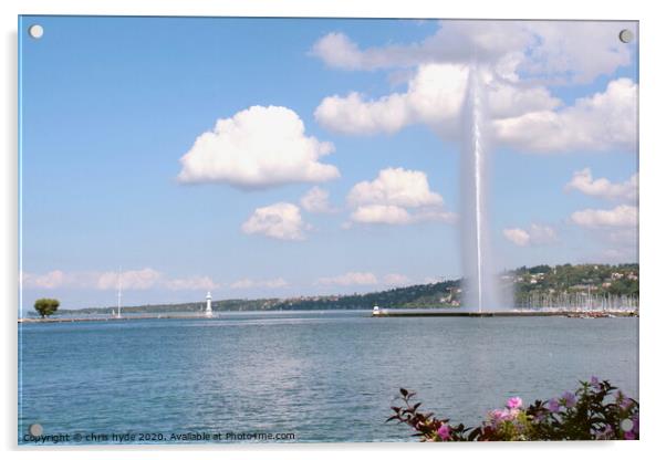 Lake Geneva Acrylic by chris hyde