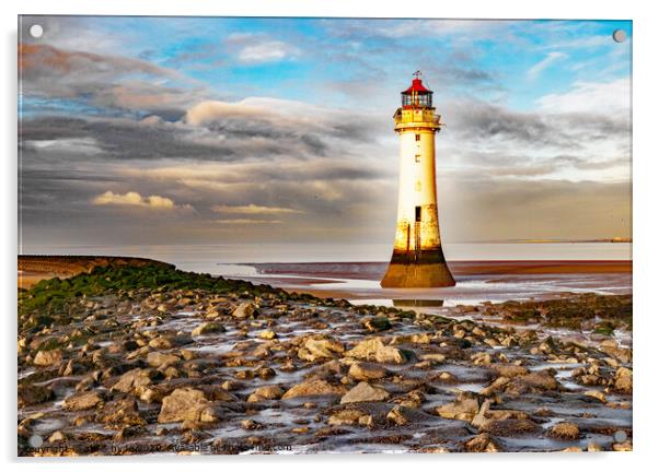 New Brighton Lighthouse Acrylic by chris hyde