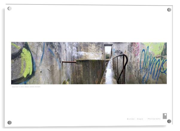 Sneaky Route: St Peter’s Seminary  Acrylic by Michael Angus