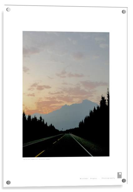 Ice Trail Highway (III) (Rockies [Canada]) Acrylic by Michael Angus