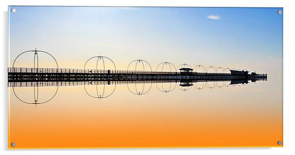 Southport Pier reflections Acrylic by David French