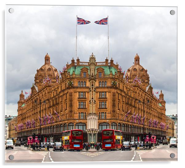 Harrods of Knightsbridge Acrylic by David French