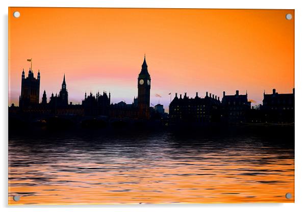 Big Ben and the houses of Parliament Acrylic by David French