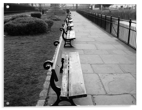 Park Benches  Acrylic by David French