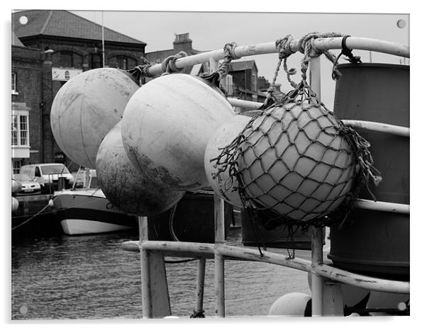 Fishing boats Weymouth  Acrylic by David French