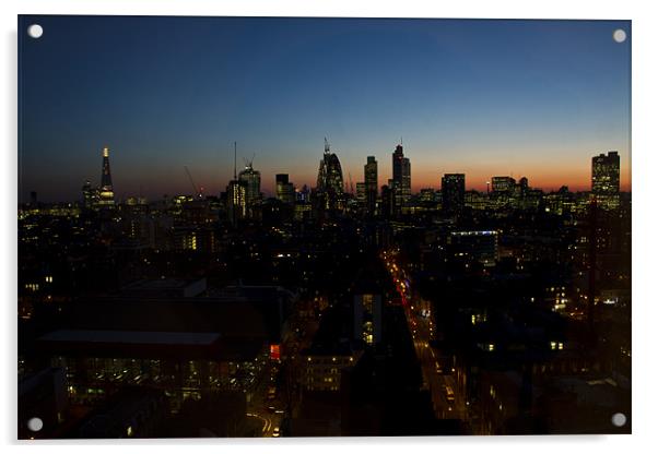 2013 City of London Skyline Acrylic by David French