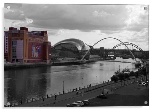 Newcastle river Tyne Acrylic by David French