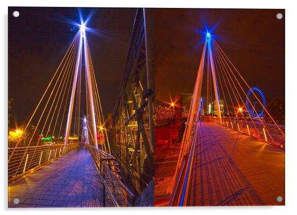 Golden Jubilee bridges Acrylic by David French