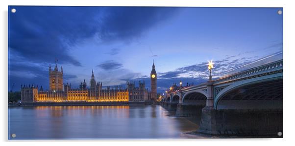 Westminster  Bridge HDR Acrylic by David French