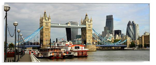 Tower Bridge City of  London   Acrylic by David French