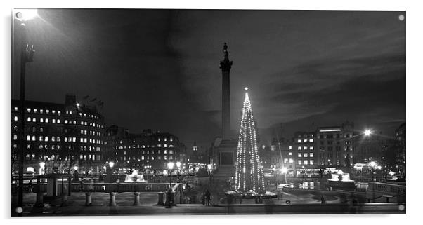 Christmas  Tree Trafalgar Square Acrylic by David French
