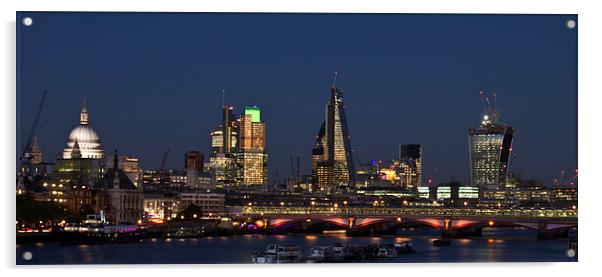 London City Skyline Acrylic by David French