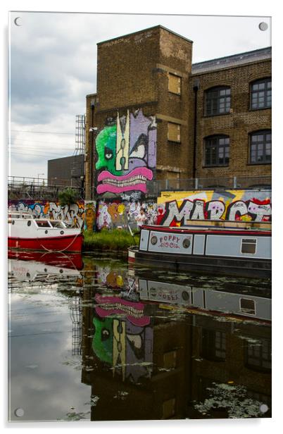 River Lea at Hackney Wick Acrylic by David French