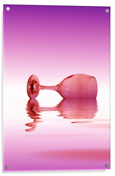 Pink Glass Acrylic by David French