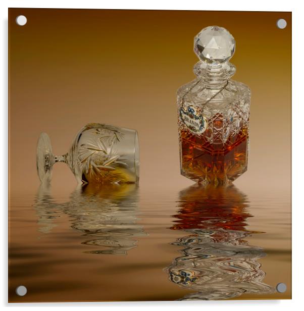 Brandy Decanter Glass Acrylic by David French