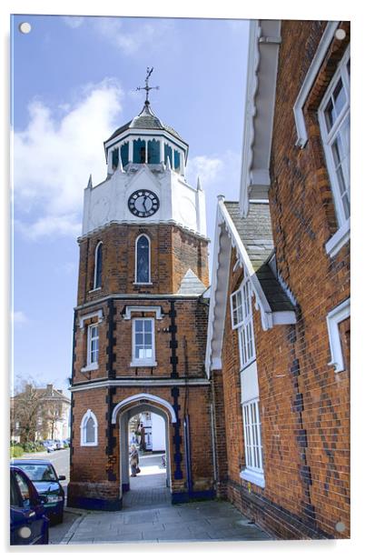Burnham on Crouch Clock tower Acrylic by David French