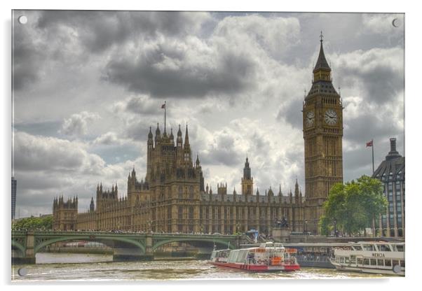 Houses of Parliament and Big Ben Acrylic by David French