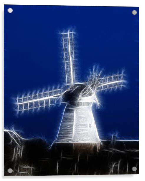 Windmill Fractals Acrylic by David French