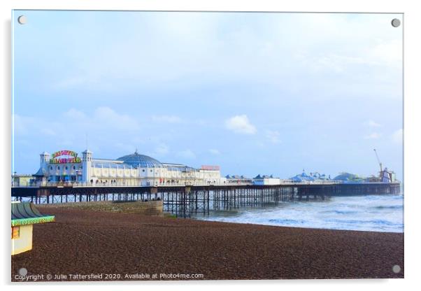 Brighton Pier in all its glory Acrylic by Julie Tattersfield