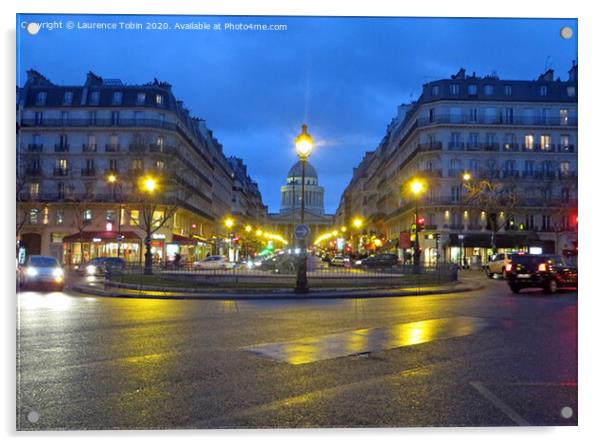 Place Edward Rostard, Paris. Acrylic by Laurence Tobin