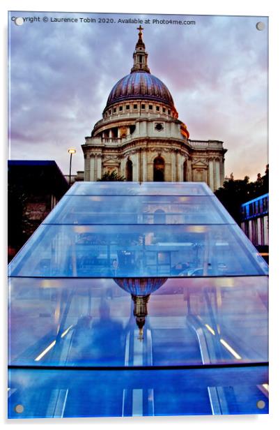 St PaulsCathedral  Reflected Acrylic by Laurence Tobin