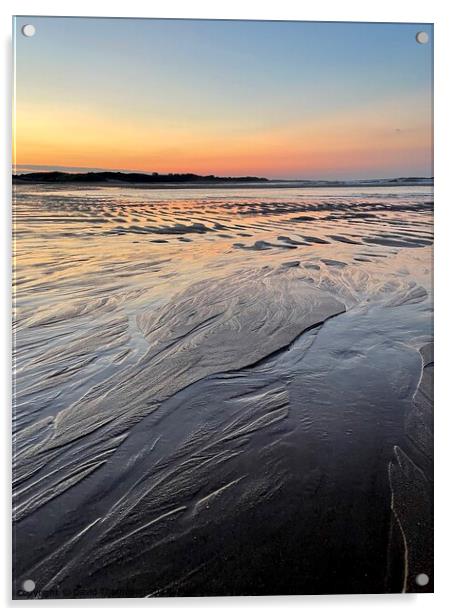 Embleton Bay Sunset  Acrylic by David Thompson