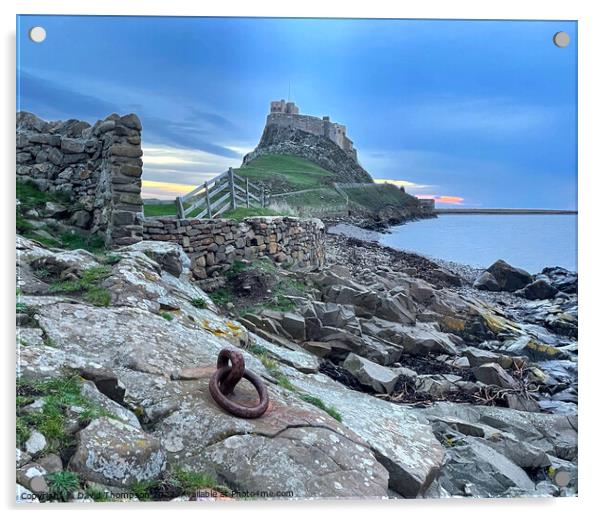  Lindisfarne Castle  Holy Island  Acrylic by David Thompson