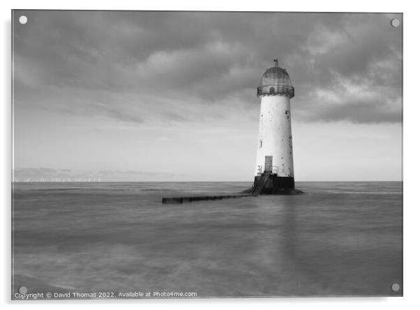 Majestic North Wales Lighthouse Acrylic by David Thomas