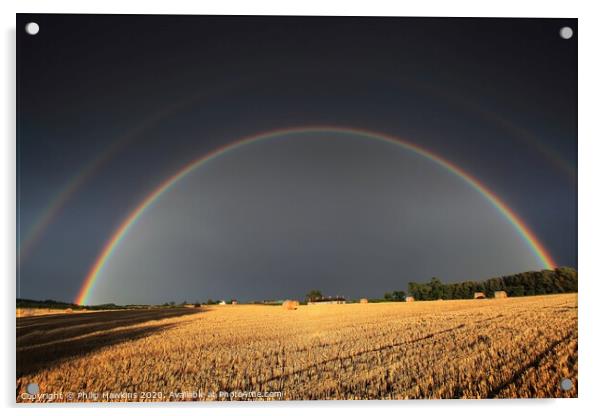 Harvest rainbow Acrylic by Philip Hawkins