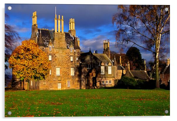 Lauriston Castle, Edinburgh Acrylic by Philip Hawkins