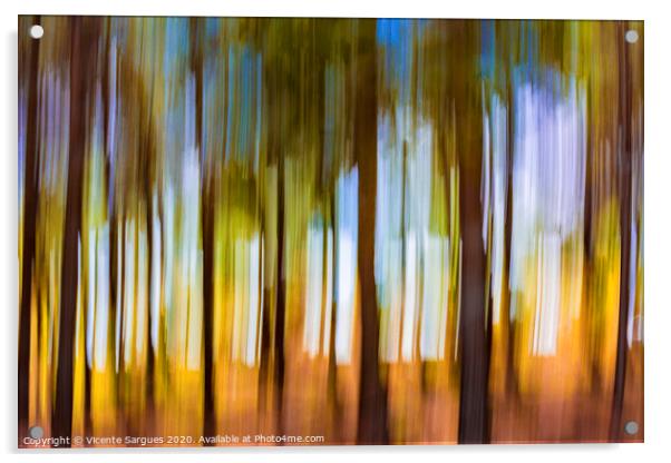 The unreal forest Acrylic by Vicente Sargues