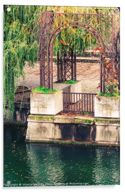 Pergola next to Seine Acrylic by Vicente Sargues