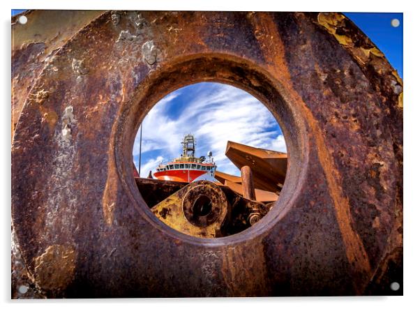 Through the round window! Acrylic by Don Nealon