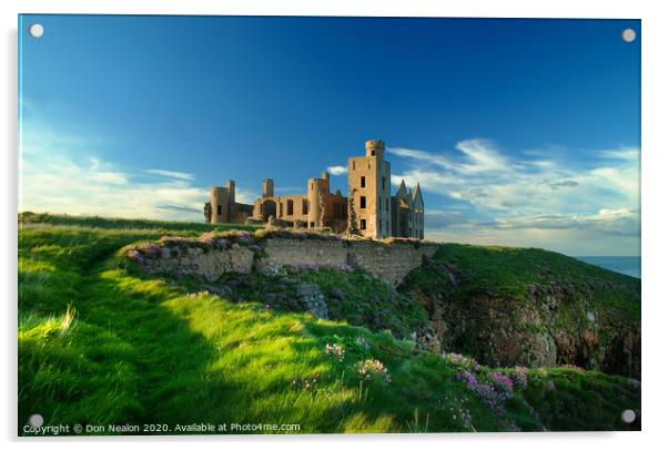 Majestic Ruins of Slains Castle Acrylic by Don Nealon