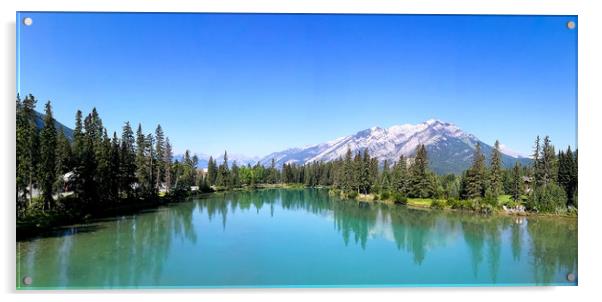 Banff Canada Acrylic by Pete Evans