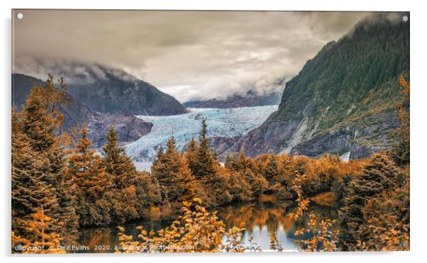 Magnificent Mendenhall Acrylic by Pete Evans