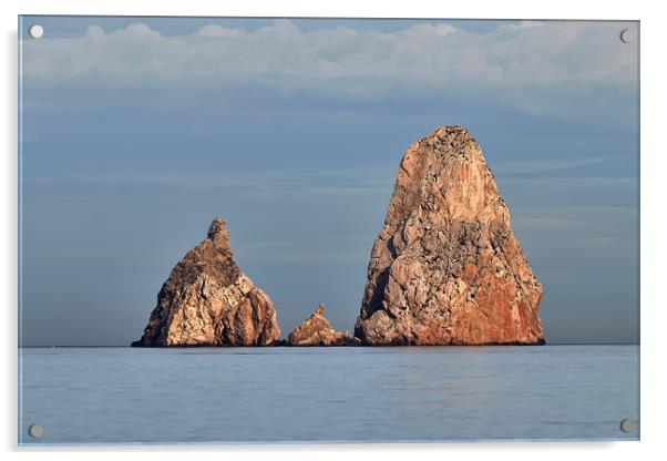 Rocks on the ocean Acrylic by Arpad Radoczy