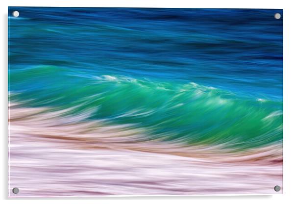 Long exposure waves Acrylic by Arpad Radoczy