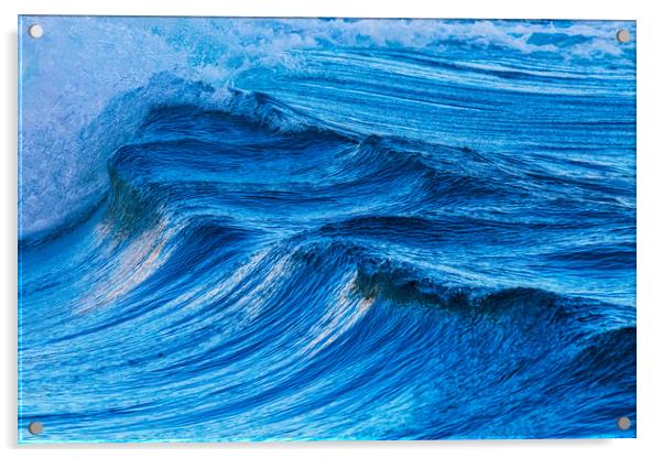 Big waves from the ocean Acrylic by Arpad Radoczy