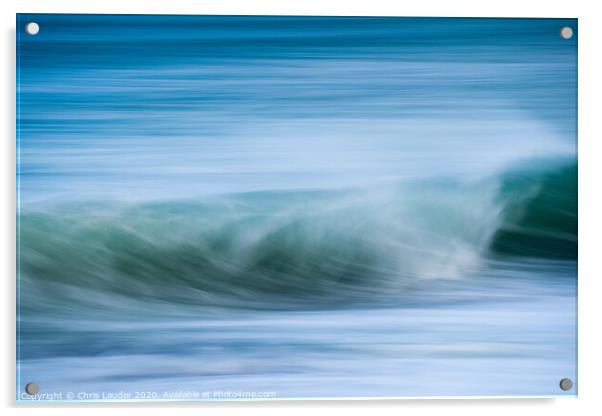 Atlantic wave impressions II Acrylic by Chris Lauder