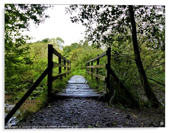 The Ladybridge in Dibbinsdale Nature Reserve  Acrylic by Photography by Sharon Long 