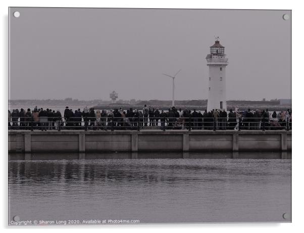 Waiting For the Giants in New Brighton Acrylic by Photography by Sharon Long 