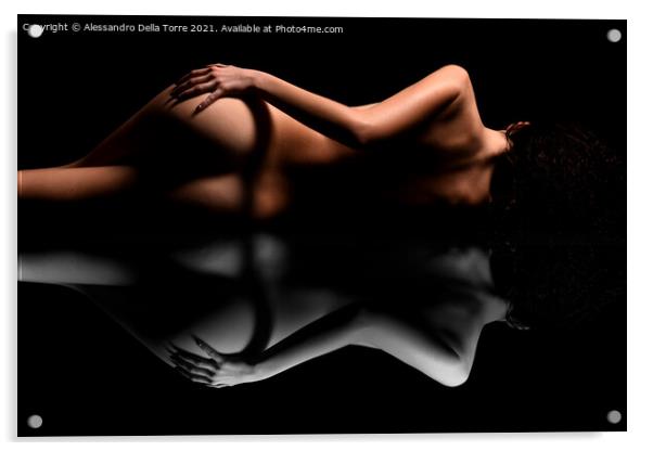 nude fine art Acrylic by Alessandro Della Torre