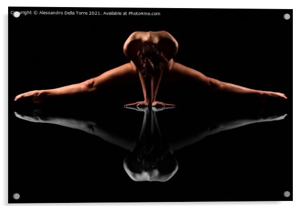 Nude woman sensual Acrylic by Alessandro Della Torre