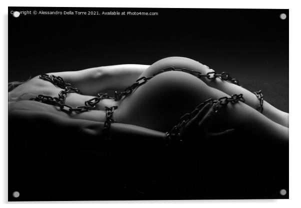 woman sexy body Acrylic by Alessandro Della Torre